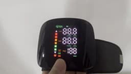 New LED Wrist Blood Pressure Monitor Rechargeable English Voice Broadcast Sphygmomanometer Tonometer BP Monitor