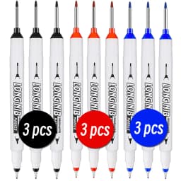 20mm Double-Tip Deep Hole Long Head Nib Markers For Metal Pen Waterproof Bathroom Woodworking Decoration Multi-Purpose