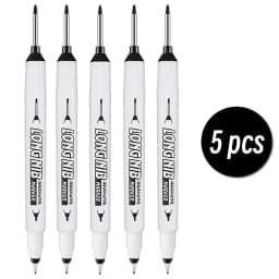 20mm Double-Tip Deep Hole Long Head Nib Markers For Metal Pen Waterproof Bathroom Woodworking Decoration Multi-Purpose