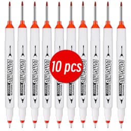 20mm Double-Tip Deep Hole Long Head Nib Markers For Metal Pen Waterproof Bathroom Woodworking Decoration Multi-Purpose
