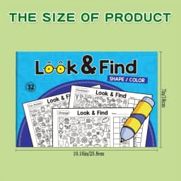 Children's Hidden Objects Coloring Book, with 100+ Find & Color Pages - Interactive Find & Color Activity Workbook, Suitable for School, Home, Travel - Educational Puzzle Book