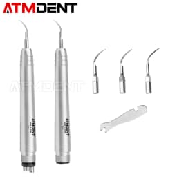 Dental Ultrasonic Air Scaler with 3 Tips Teeth Cleaning 2/4 Holes Handpiece Whiten Teeth Cleaner