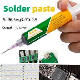KEK Solder Paste Silver-containing 3% Sn96.5Ag3.0Cu0.5 Needle Tube Type Silver-containing Solder Melting Point 217