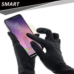 10/20/50/100pcs Disposable PVC Black Nitrile Gloves,Waterproof Latex Free,For Car Repair Food Safe Hair Dyeing Work Gloves