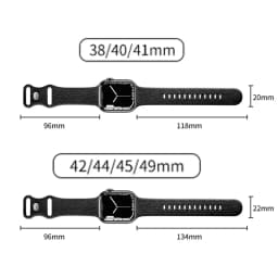 Flower Engraved Strap For Apple Watch Bands 44mm 40mm 49mm 41mm 45mm 38mm 42mm Bracelet iWatch Series 12 9 7 6 3 ultra 4 se Band