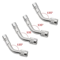 45 90 135 Degree Angle Bent Valve Adaptor Tyre Tube Valve Extension Adapter for Motorcycle Truck Car Moto Bike