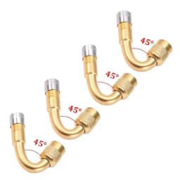 45 90 135 Degree Angle Bent Valve Adaptor Tyre Tube Valve Extension Adapter for Motorcycle Truck Car Moto Bike