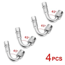 45 90 135 Degree Angle Bent Valve Adaptor Tyre Tube Valve Extension Adapter for Motorcycle Truck Car Moto Bike