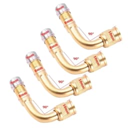 45 90 135 Degree Angle Bent Valve Adaptor Tyre Tube Valve Extension Adapter for Motorcycle Truck Car Moto Bike