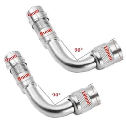 45 90 135 Degree Angle Bent Valve Adaptor Tyre Tube Valve Extension Adapter for Motorcycle Truck Car Moto Bike
