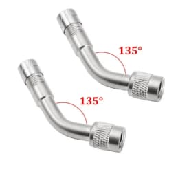 45 90 135 Degree Angle Bent Valve Adaptor Tyre Tube Valve Extension Adapter for Motorcycle Truck Car Moto Bike
