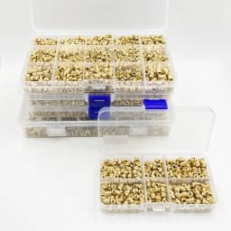 Brass Threaded Insert Nut Kit M2 M2.5 M3 M4 M5 M6 M8 Hot Melt Heat Knurled Embed Injection Copper Insertnut for 3D Print Plastic