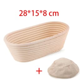 Rattan Bread Proofing Basket Bread Basket Oval Rattan Wicker Dough Fermentation Sourdough Banneton