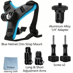 Motorcycle Helmet Chin Strap Mount for GoPro Hero 13 12 11 10 9 8 DJI Osmo Insta360 SJCAM SJ4000 AKASO Action Camera Accessories