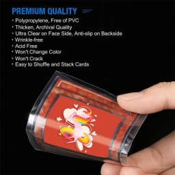 100 Pcs Transparent Playing Card Cover Clear Protector Sleeve Holder For Board Game ID Trading Folder Photo Pouch Kit