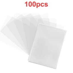 100 Pcs Transparent Playing Card Cover Clear Protector Sleeve Holder For Board Game ID Trading Folder Photo Pouch Kit