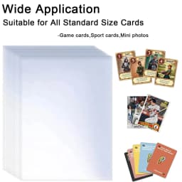 100 Pcs Transparent Playing Card Cover Clear Protector Sleeve Holder For Board Game ID Trading Folder Photo Pouch Kit
