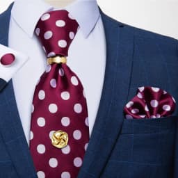 Men Tie Navy Gold Striped Business Formal Necktie Handkerchief Cuffinks Ring Set Jacquard Woven Wedding Tie DiBanGu