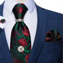 Men Tie Navy Gold Striped Business Formal Necktie Handkerchief Cuffinks Ring Set Jacquard Woven Wedding Tie DiBanGu