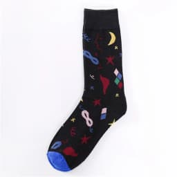 Hot Sale Colorful Cartoon Creative Fashion Vine Graffiti Novelty Men Women Socks Winter Warm Comfortable Cotton Sokken Dropship