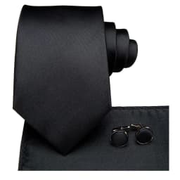 Hi-Tie 8.5cm Black Solid Striped Paisley Men's Business Tie Neck Tie for Men Fashion Luxury silk Wedding Necktie Gravatas