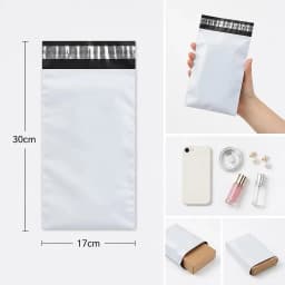 50Pcs Envelope Bag Plastic Express Envelope Storage Bag Gray White Mailing Bag Self Adhesive Sealed Packaging Pouch Express Bag