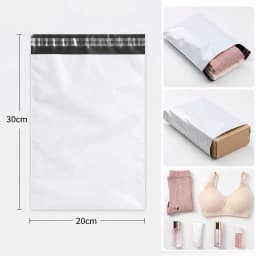 50Pcs Envelope Bag Plastic Express Envelope Storage Bag Gray White Mailing Bag Self Adhesive Sealed Packaging Pouch Express Bag