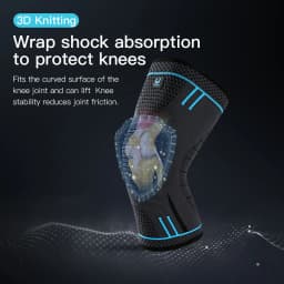 1 Pcs Compression Knee Support Sleeve Elastic Knee Pads Brace Springs Gym Sports Protector Basketball Hiking leg guards