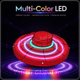 Pro Magic Flying Suspension Ball with Color LED & Auto 360° Gyro Spinner, Anti-Gravity Hover Orb, Outdoor Toy for Teens & Adults
