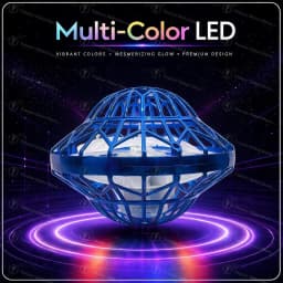 Pro Magic Flying Suspension Ball with Color LED & Auto 360° Gyro Spinner, Anti-Gravity Hover Orb, Outdoor Toy for Teens & Adults