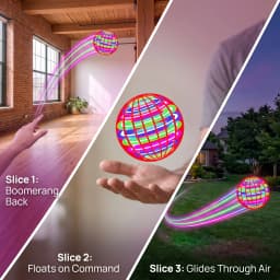 Pro Magic Flying Suspension Ball with Color LED & Auto 360° Gyro Spinner, Anti-Gravity Hover Orb, Outdoor Toy for Teens & Adults