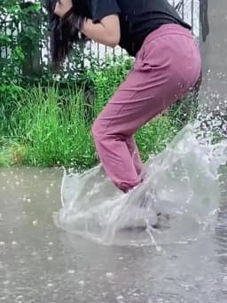 1 Pair Silicone WaterProof Shoe Covers Lip-resistant Rubber Rain Boot Rain Gear Overshoes Accessories for Outdoor Rainy Day