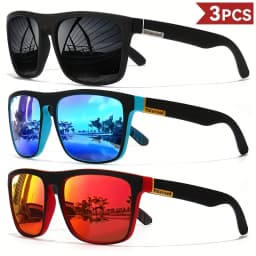 Fashion Vintage Square Polarized Sunglasses Men Women Driving Fishing Luxury Brand Designer Sun Glasses Driver's Eyewear UV400