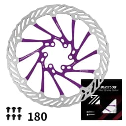 BUCKLOS Ultralight MTB Bike Hydraulic Disc Brake Rotor 160/180/203mm Mountain Road Racing Bicycle Brake Disc with 6 Free Bolts
