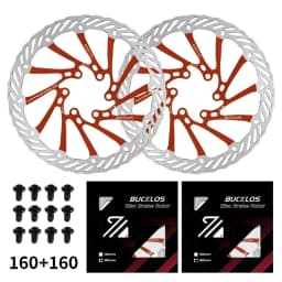 BUCKLOS Ultralight MTB Bike Hydraulic Disc Brake Rotor 160/180/203mm Mountain Road Racing Bicycle Brake Disc with 6 Free Bolts