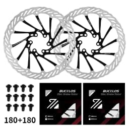 BUCKLOS Ultralight MTB Bike Hydraulic Disc Brake Rotor 160/180/203mm Mountain Road Racing Bicycle Brake Disc with 6 Free Bolts
