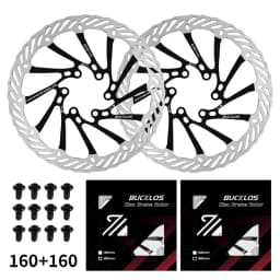 BUCKLOS Ultralight MTB Bike Hydraulic Disc Brake Rotor 160/180/203mm Mountain Road Racing Bicycle Brake Disc with 6 Free Bolts
