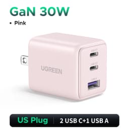 【US Plug】UGREEN 20W 30W GaN Charger Mini PD 3.0 USB C Phone Charger For iPhone 16 15 14 Pro Samsung S25 Xiaomi Tablet iPad Air