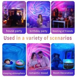LED Galaxy Projector Light Colorful Galaxy Sky Projector Bedroom Night Light Kids Room Decoration Christmas Party Decoration