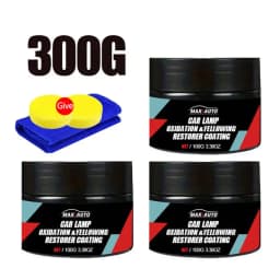 Car Headlight Restoration Polishing Kit - Auto Scratch Remover Headlamp Yellowed & Oxidation Cleaner Repair Paste for Headlight