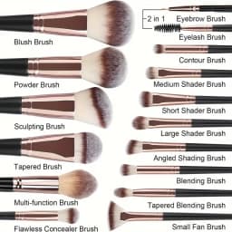 Professional 3/20PCS Makeup Brushes Set Soft Fluffy Eyeshadow Foundation Concealer Blending Blush Brush Kabuki Women Beauty Tool