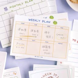 JIANWU 100sheets/50sheets Cute Plan Series Memo Pad Kawaii To Do List Weekly Plan Daily Plan Stationery School Office Supplies