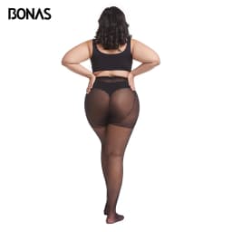 BONAS 15D XXXL Female Pantyhose Plus Size Tights Nylon Tear-resistant Women's Sexy Arbitrary Cut Stockings Collant Femme Tights
