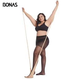 BONAS 15D XXXL Female Pantyhose Plus Size Tights Nylon Tear-resistant Women's Sexy Arbitrary Cut Stockings Collant Femme Tights
