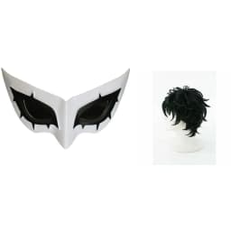P5 Persona 5 Cosplay Kurusu Akira Joker Cosplay Wig Mask Hair wig + Mask Halloween Party Role Cosplay Costume 2 PCS Set