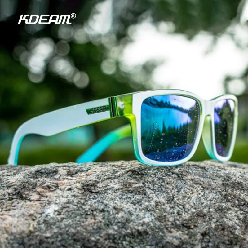 KDEAM Exclusive Sunglasses Polarized for Men and Women Surfing Hiking Sports Sun Glasses New Translucent Blue of KD505 CE