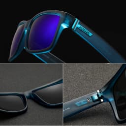 KDEAM Exclusive Sunglasses Polarized for Men and Women Surfing Hiking Sports Sun Glasses New Translucent Blue of KD505 CE