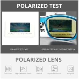 KDEAM Exclusive Sunglasses Polarized for Men and Women Surfing Hiking Sports Sun Glasses New Translucent Blue of KD505 CE