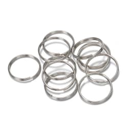 50pcs/lot Metal Keyring Blank Circle for DIY Keychain Jewelry Making 6-20mm Key Holder Split Ring Connector Accessories