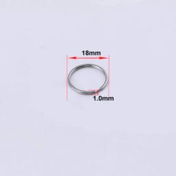 50pcs/lot Metal Keyring Blank Circle for DIY Keychain Jewelry Making 6-20mm Key Holder Split Ring Connector Accessories